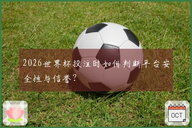 2026世界杯投注时如何判断平台安全性与信誉？